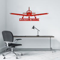 Thumbnail for Piper PA28 Silhouette Plane Designed Wall Metal Signs