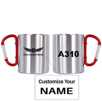 Thumbnail for A310 Flat Text Designed Stainless Steel Outdoors Mugs
