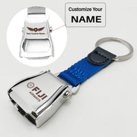 Thumbnail for Fiji Airways Airlines Designed Airplane Seat Belt Key Chains