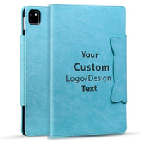 Thumbnail for Custom Design Image Logo Folio Cover for iPad  with PU Leather & Soft TPU Back (Business Style)