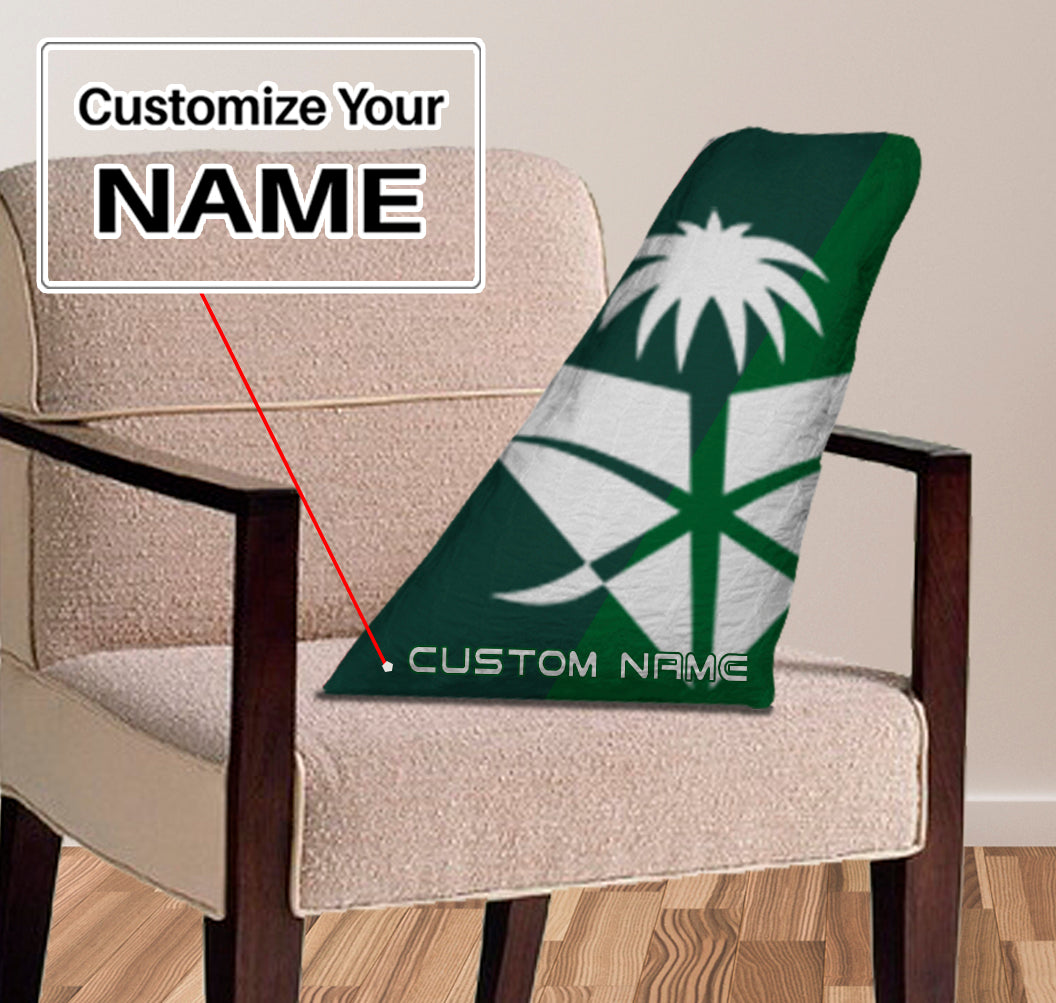 Saudia Airlines （2） Designed Aircraft Tail Pillows