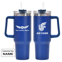Thumbnail for Air China Airlines Designed 40oz Stainless Steel Car Mug With Holder