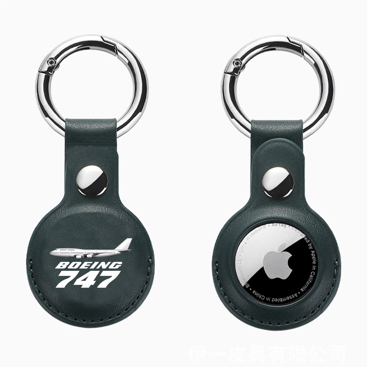 The Boeing 747 Design Airtags Leather Cases