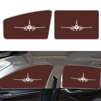 Thumbnail for McDonnell Douglas MD-11 Silhouette Plane Designed Car Sun Shade (Side window)