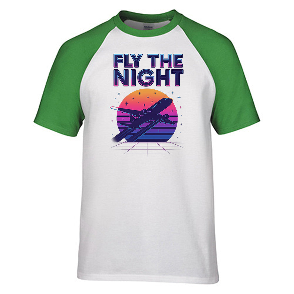 Fly The Night Designed Raglan T-Shirts