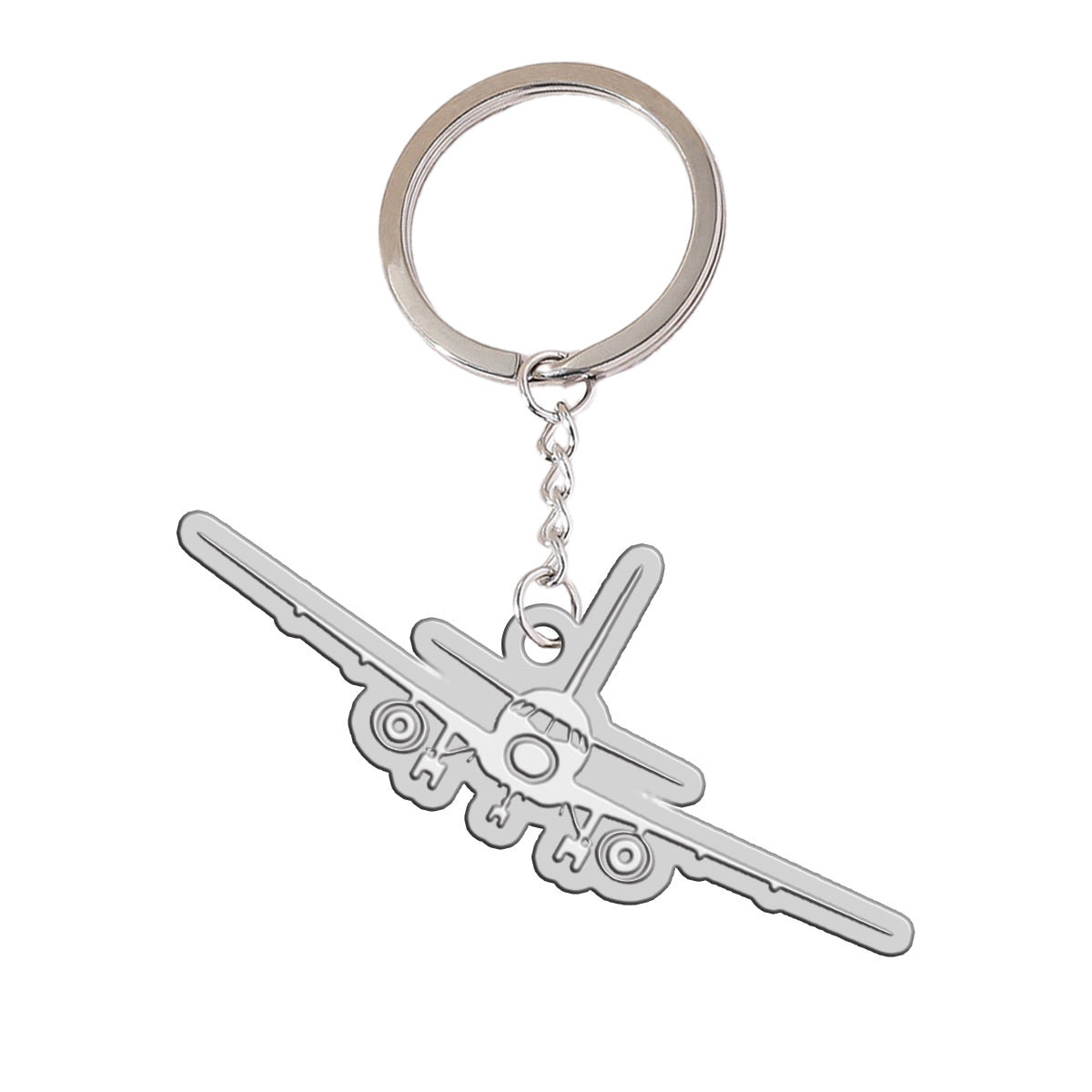 Sukhoi Superjet 100 Silhouette Designed Hollow Key Chains