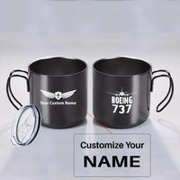 Thumbnail for Boeing 737 & Plane Designed Stainless Steel Portable Mugs