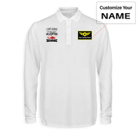 Thumbnail for I Don't Always Stop and Look at Helicopters Designed Long Sleeve Polo T-Shirts