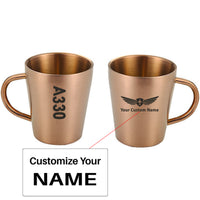 Thumbnail for A330 Text Designed Stainless Steel Coffee Mugs