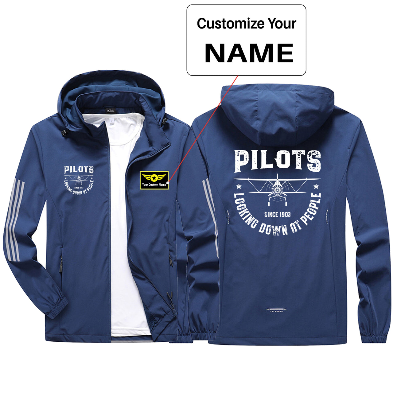 Pilots Looking Down at People Since 1903 Sport & Running Jackets