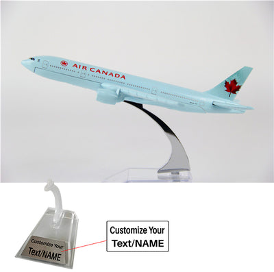 Air Canada Boeing 777 airplane model — 16cm diecast scale aircraft with detailed livery — aviation collectible