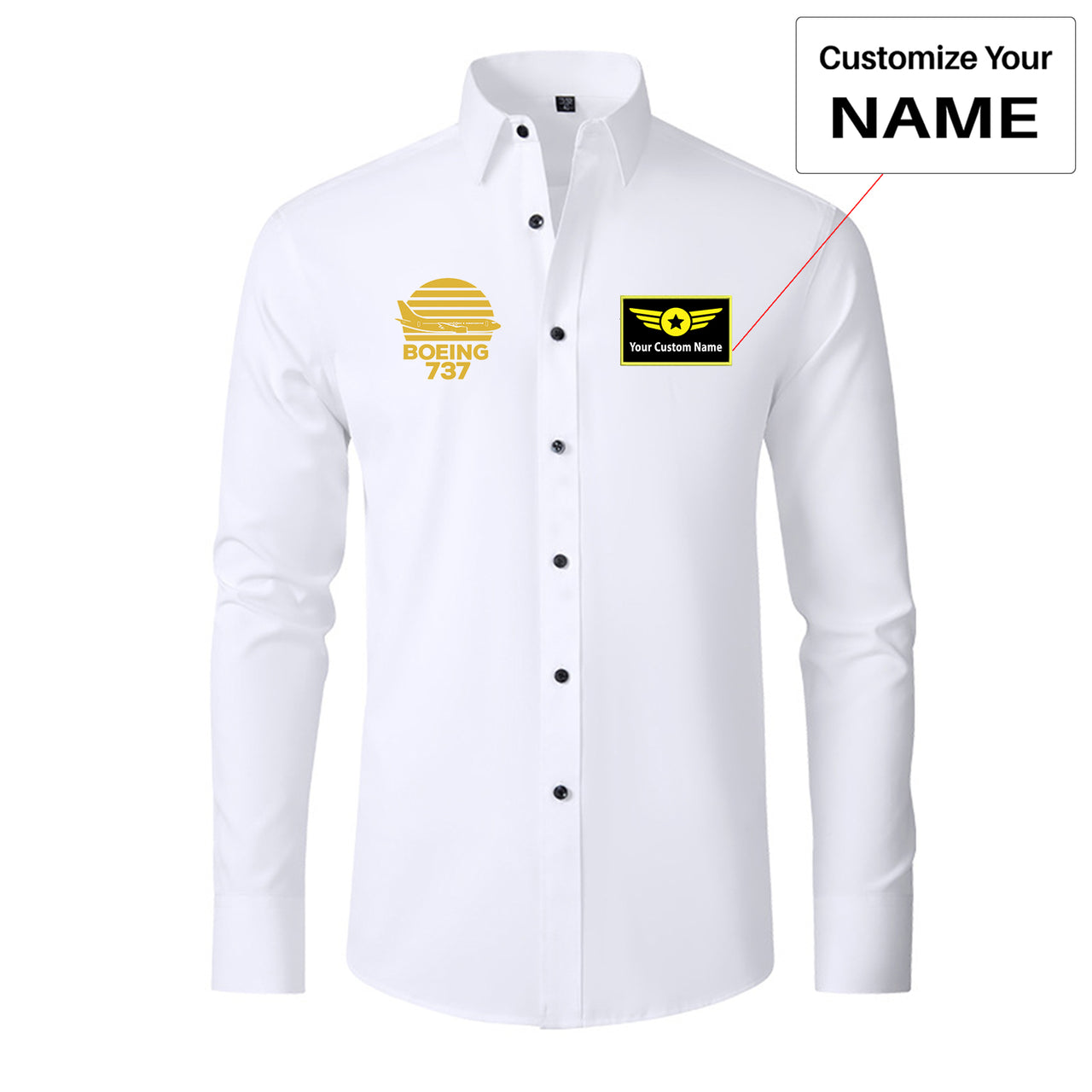 Retro Boeing 737 Designed Long Sleeve Shirts