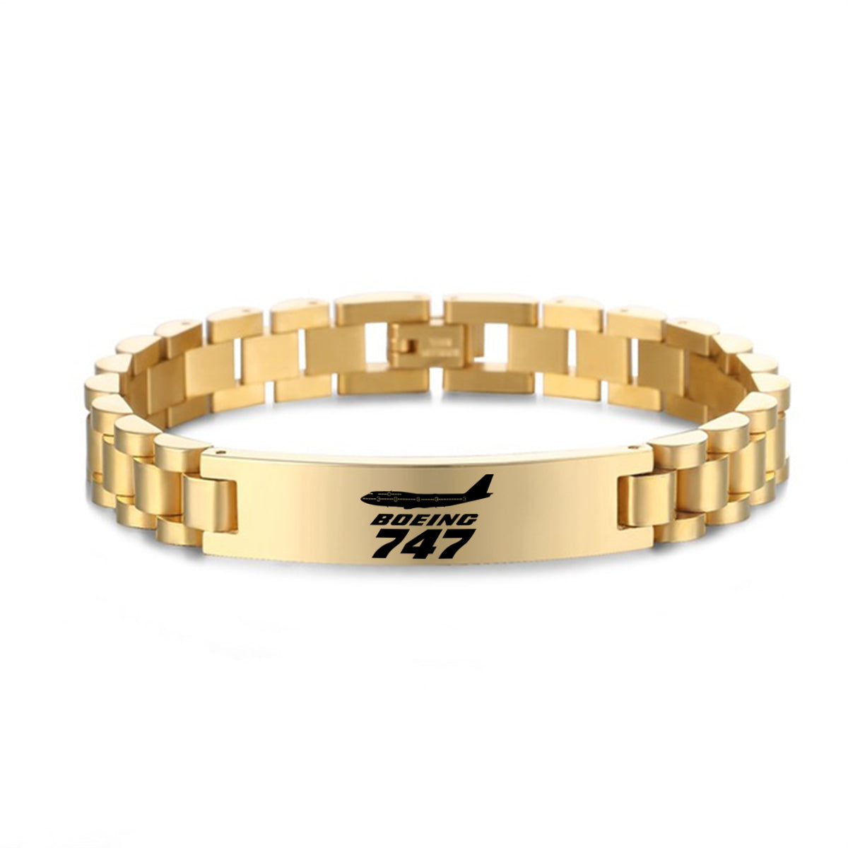 The Boeing 747 Designed Stainless Steel Chain Bracelets