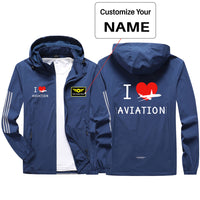 Thumbnail for I Love Aviation Sport & Running Jackets