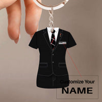 Thumbnail for Swiss International Air Lines Airlines Uniform Acrylic Keychain