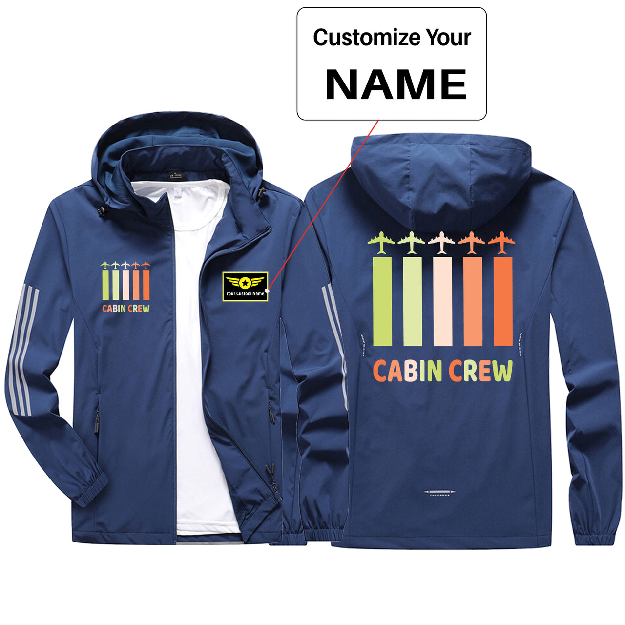 Colourful Cabin Crew Sport & Running Jackets