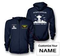 Thumbnail for Air Traffic Controllers - We Rule The Sky Designed Zipped Hoodies