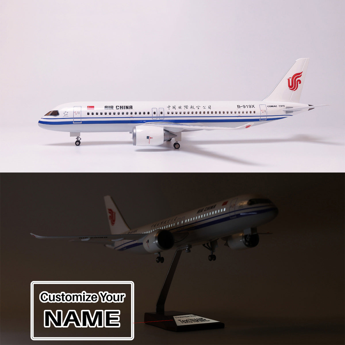 Air China COMAC C919 Airplane Model (47CM)