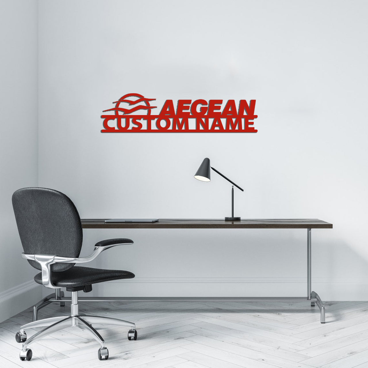 Aegean Airlines Designed Wall Metal Signs