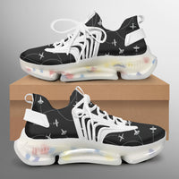 Thumbnail for Travel The World By Plane (Black) Designed Fashion Running Shoes