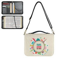 Thumbnail for Travel Around The World Designed PU Accessories Bags Strap Style