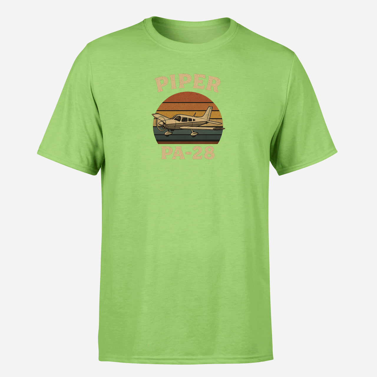 Retro Piper PA-28 Design Super Quality T-Shirts