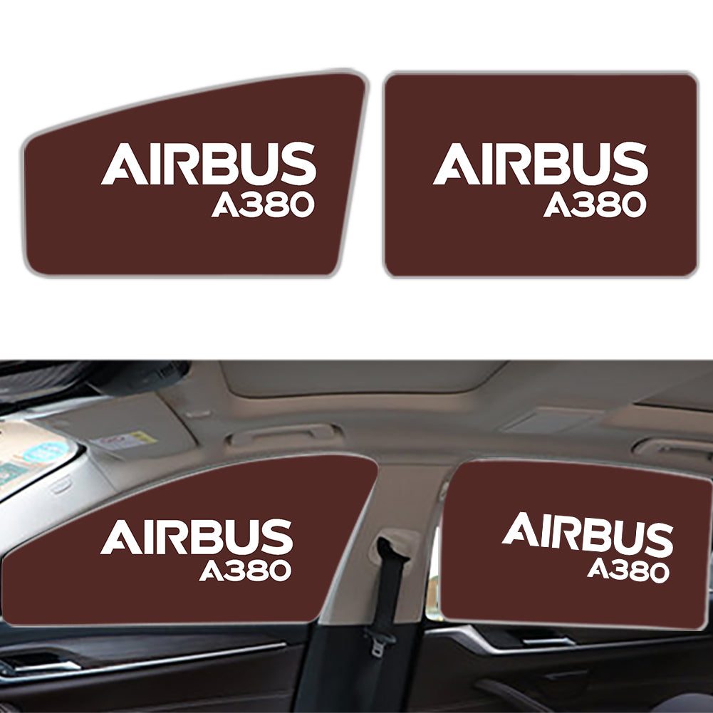 Airbus A380 & Text Designed Car Sun Shade (Side window)