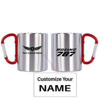 Thumbnail for Boeing 787 & Text Designed Stainless Steel Outdoors Mugs