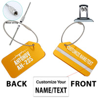 Thumbnail for Antonov AN-225 & Plane Designed Fashion Metal Luggage Tags