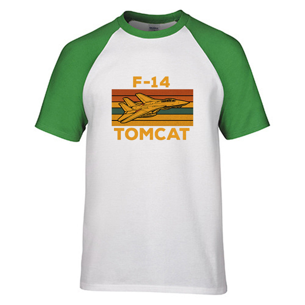 Retro F-14 TOMCAT Designed Raglan T-Shirts