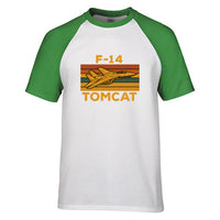 Thumbnail for Retro F-14 TOMCAT Designed Raglan T-Shirts