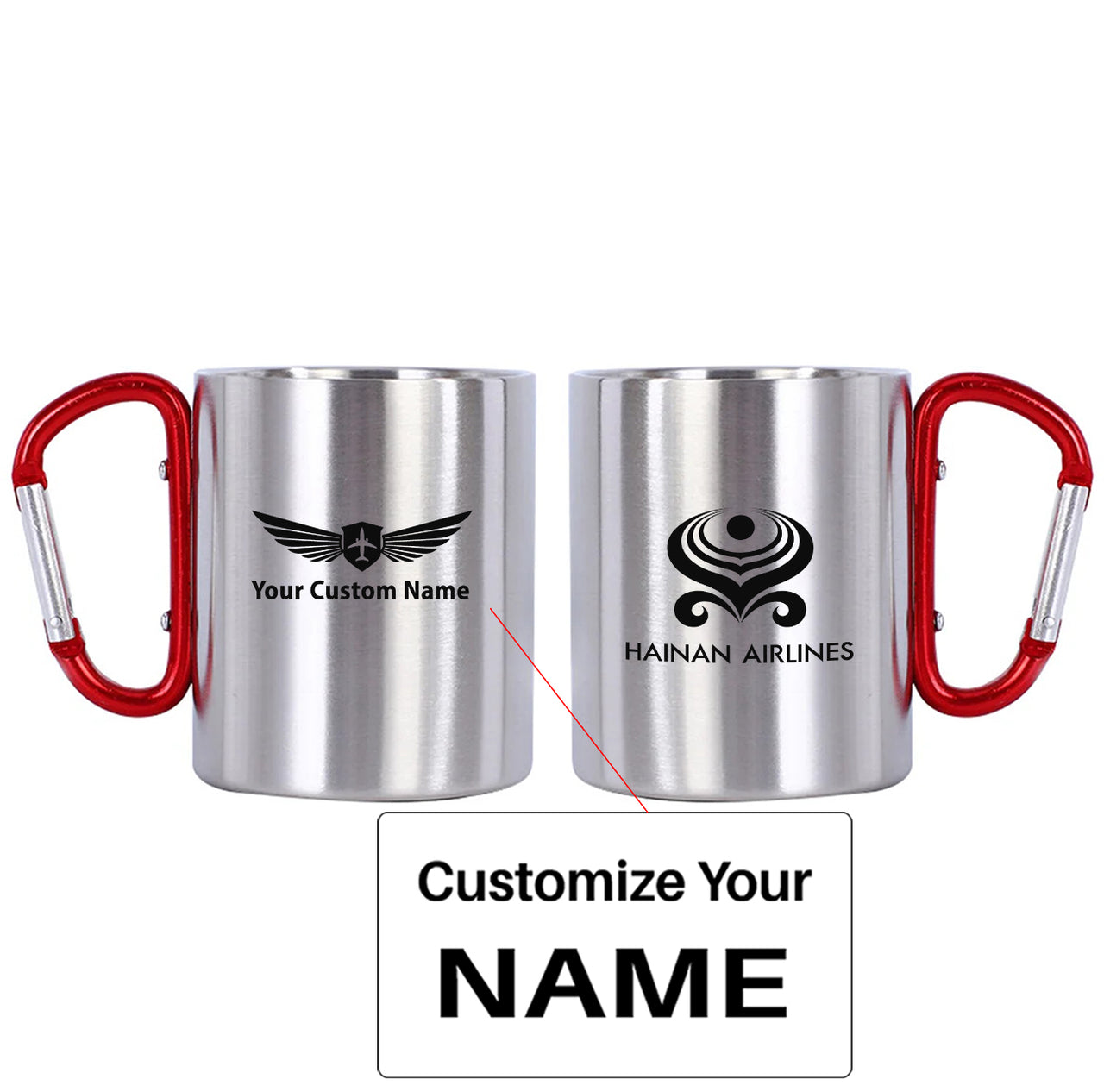Hainan Airlines Designed Stainless Steel Outdoors Mugs