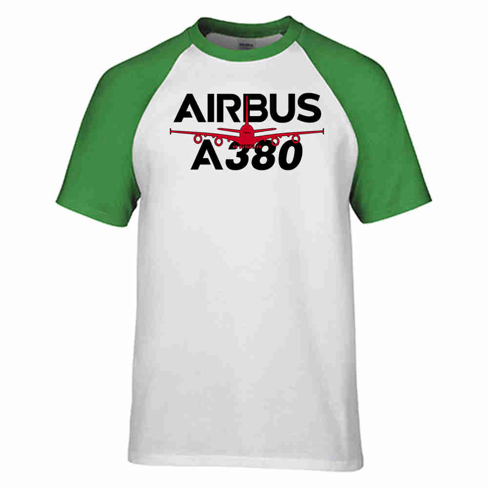 Amazing Airbus A380 Designed Raglan T-Shirts