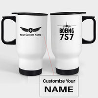 Thumbnail for Boeing 757 & Plane Designed Travel Mugs (With Holder)