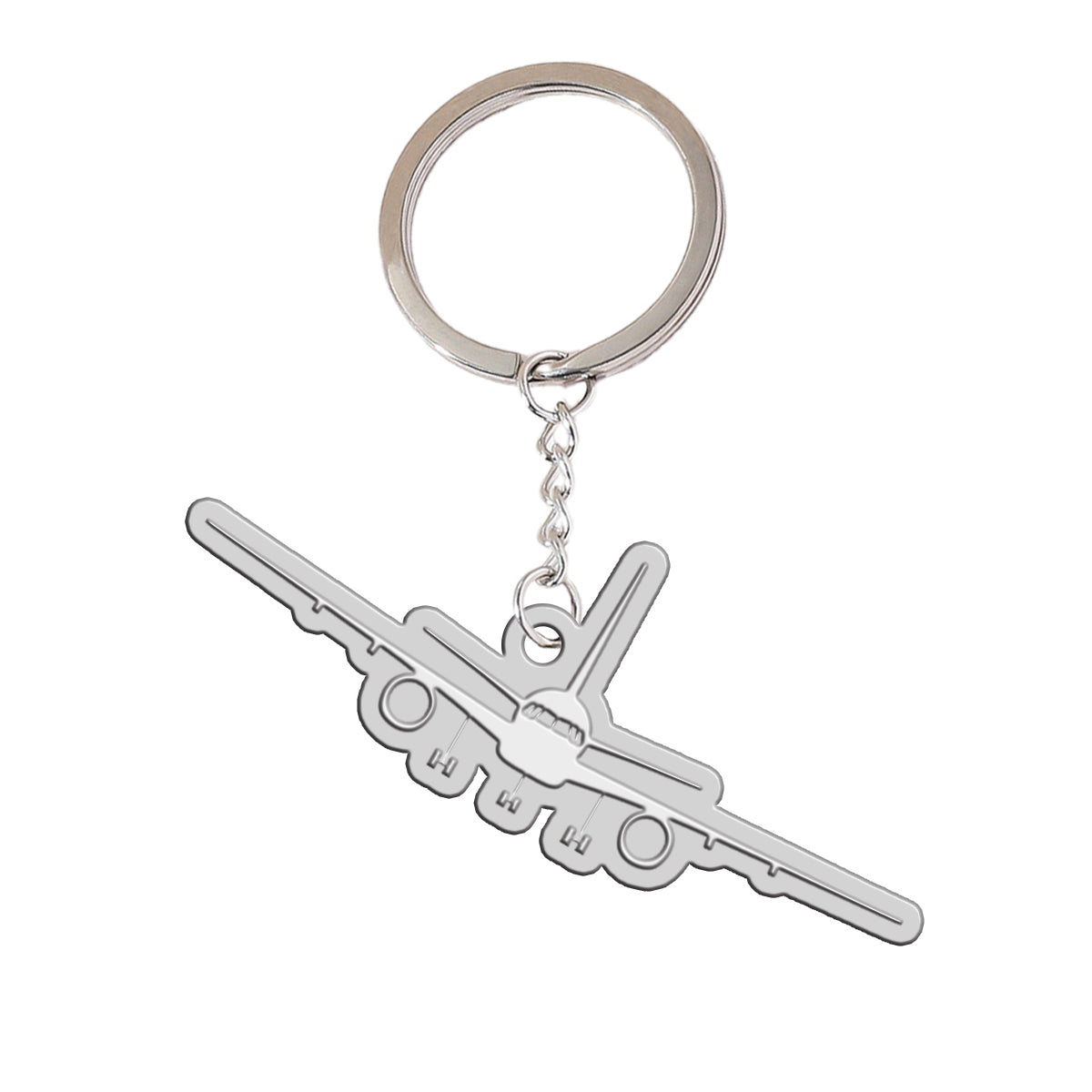 Boeing 757 Silhouette Designed Hollow Key Chains