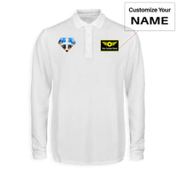 Thumbnail for Supermen of The Skies (Sunrise) Designed Long Sleeve Polo T-Shirts