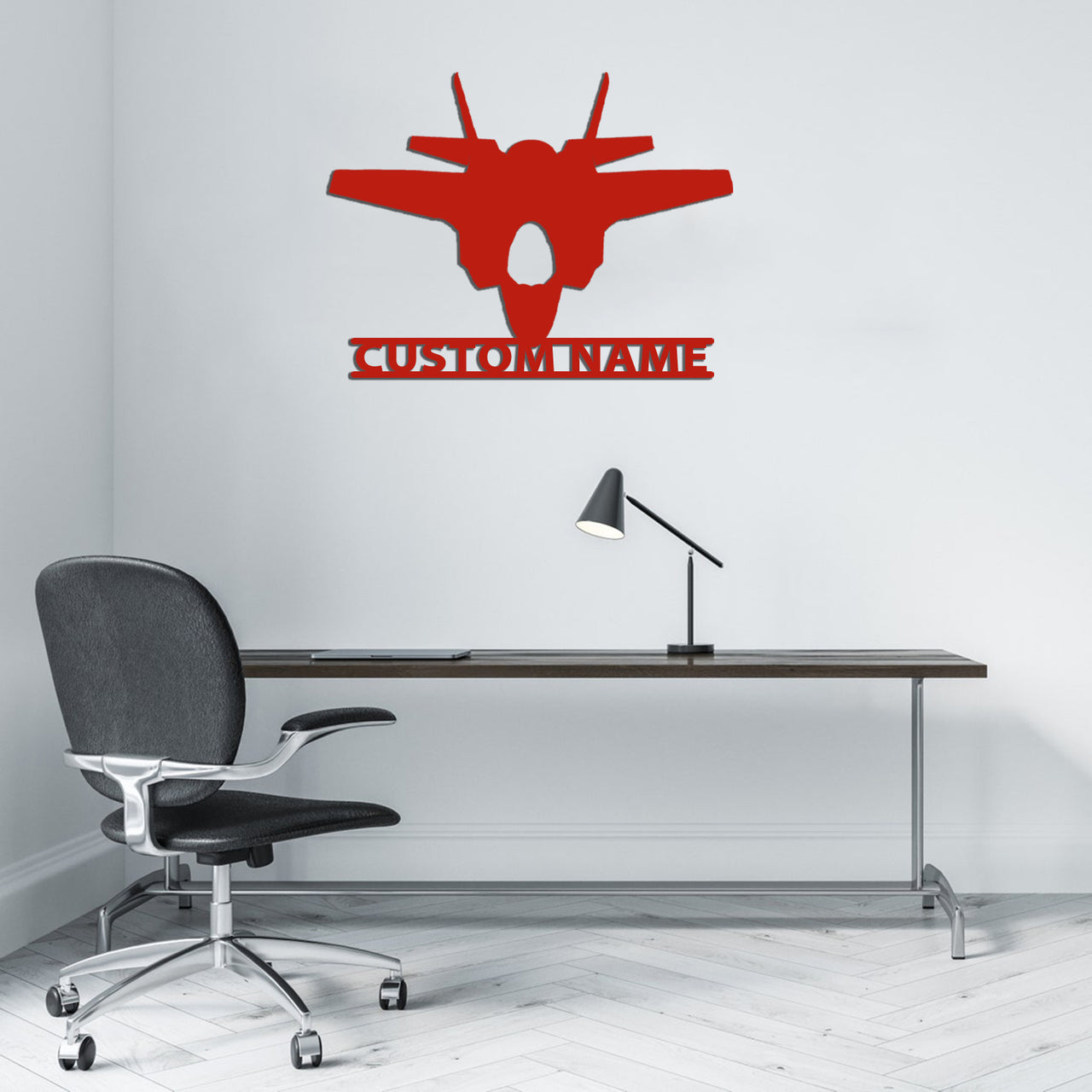 Fighter Jet 35 Silhouette Designed Wall Metal Signs