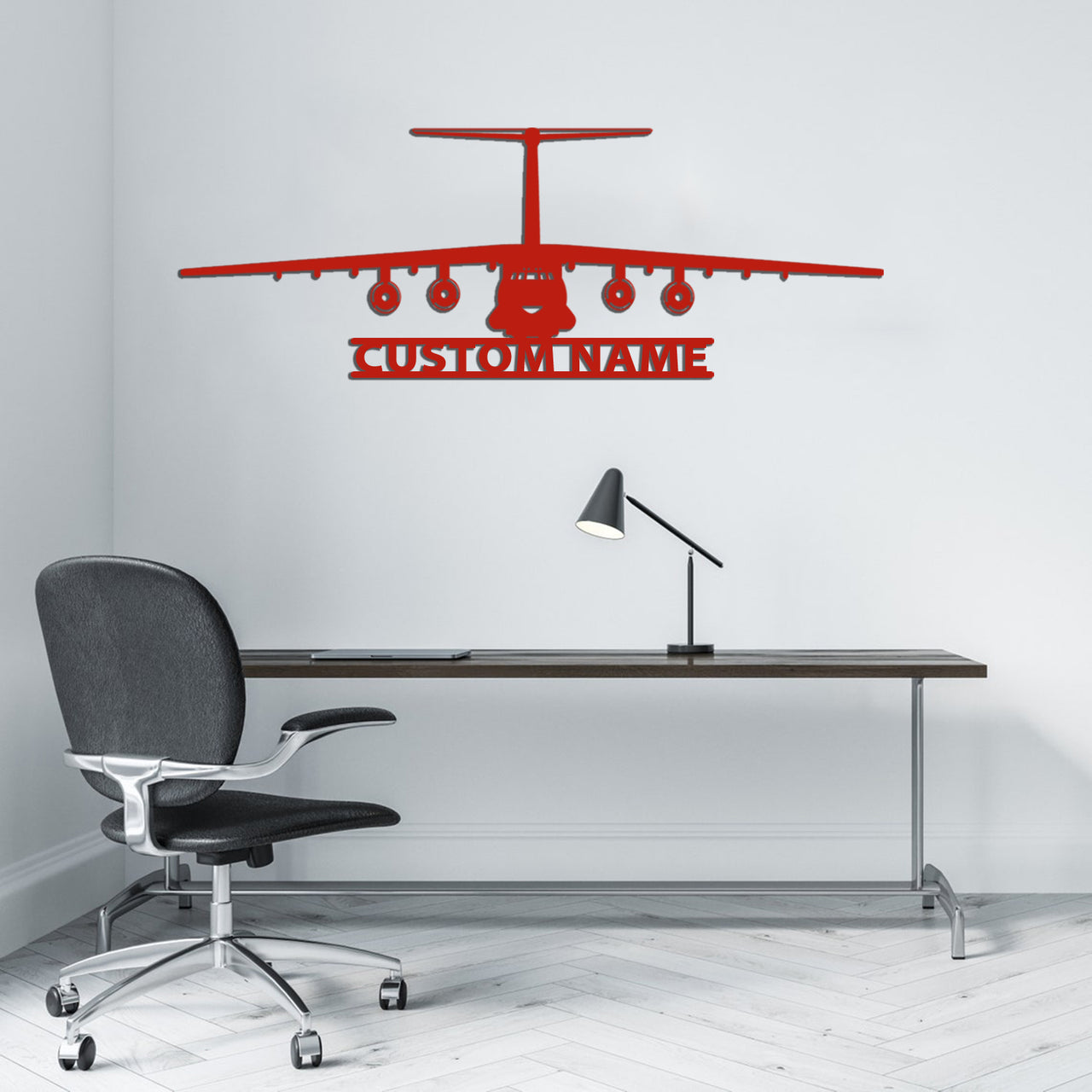 Ilyushin IL-76 Silhouette Designed Wall Metal Signs