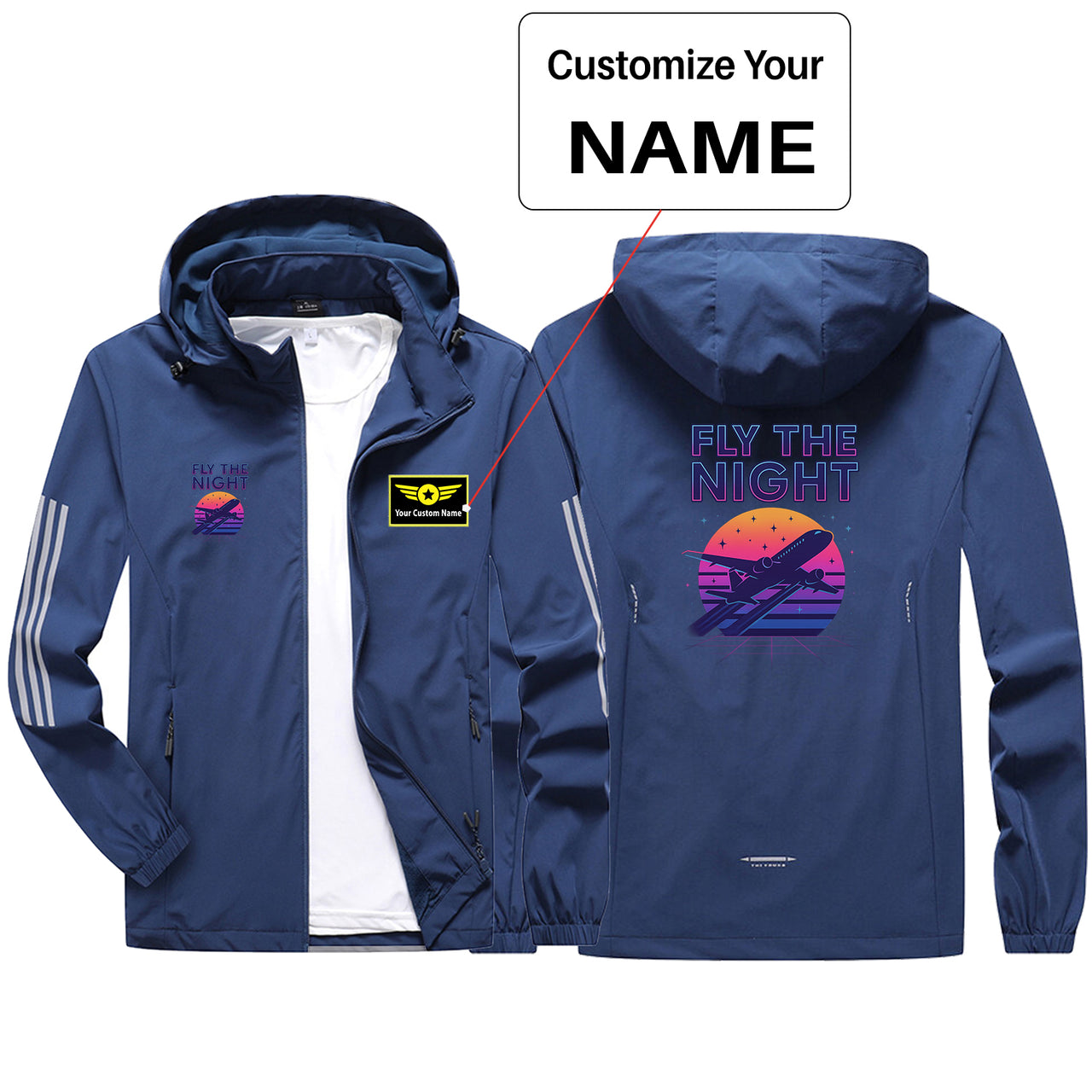 Fly The Night Design Sport & Running Jackets