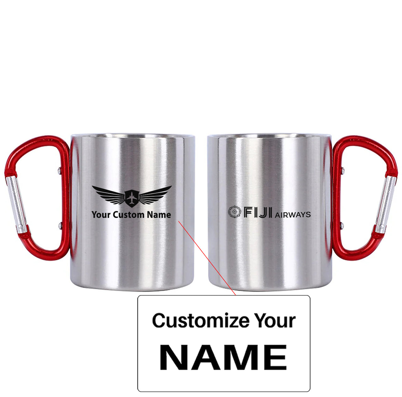 Fiji Airways Airlines Designed Stainless Steel Outdoors Mugs