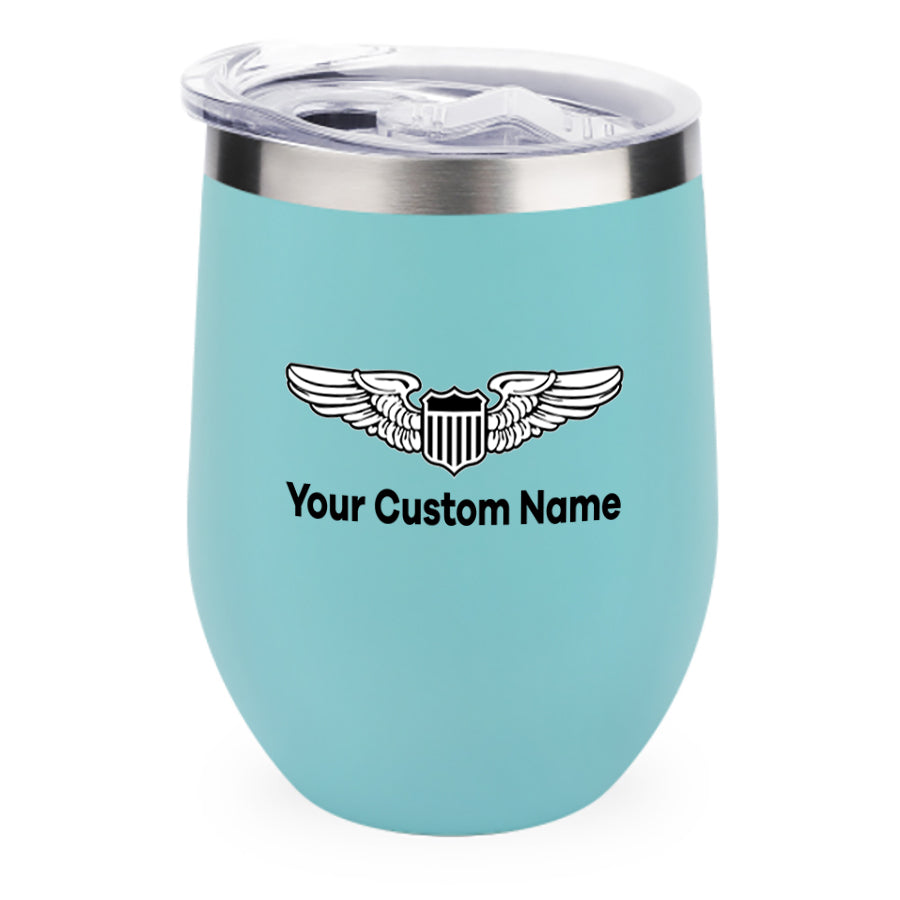 Custom Name (Military Badge) Designed 12oz Egg Cups