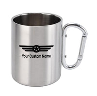 Thumbnail for Custom Name (Badge 6) Designed Stainless Steel Outdoors Mugs