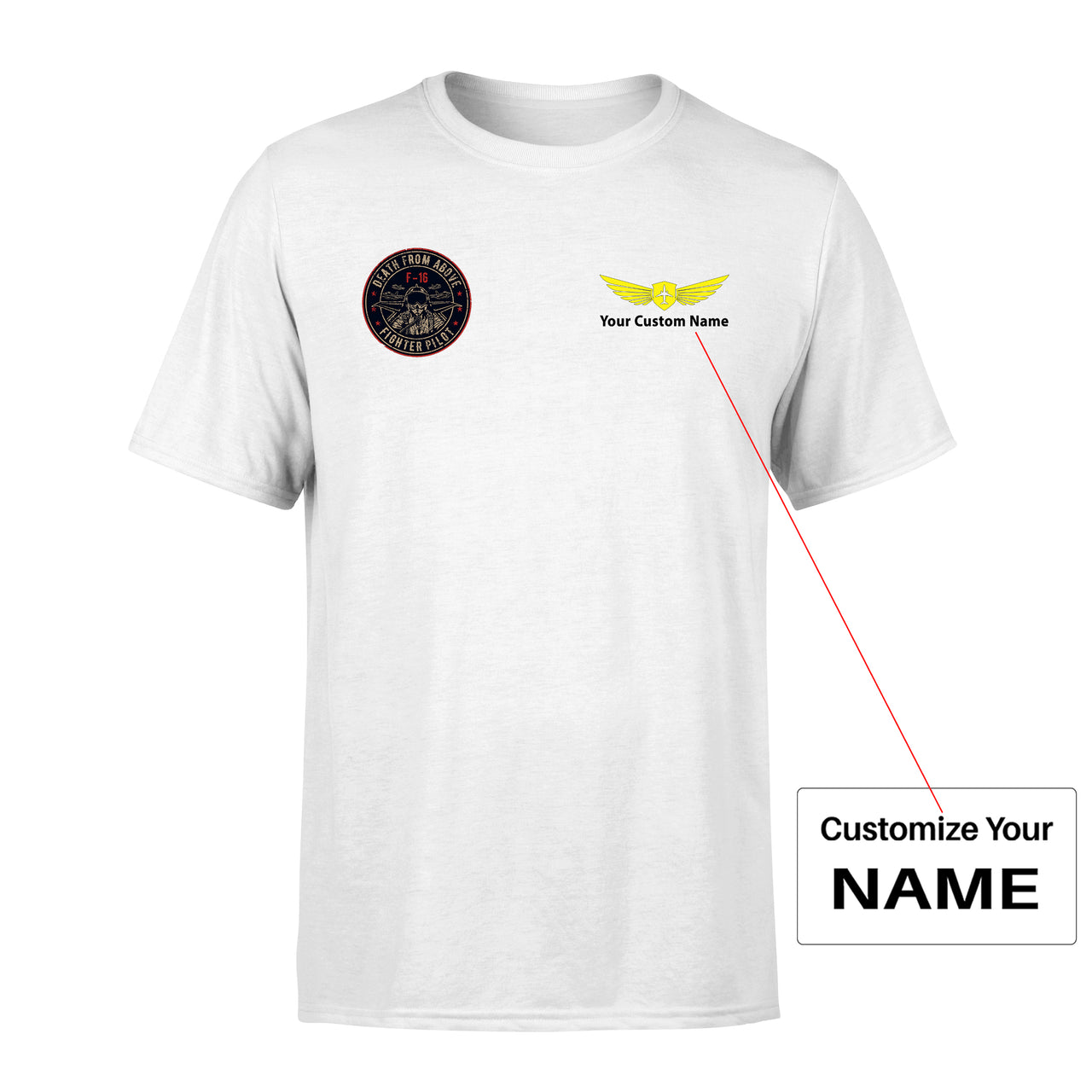 Fighter Jet 16 - Death From Above Designed Men T-Shirt