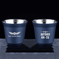 Thumbnail for Antonov AN-26 & Plane Designed Double Wall Stainless Steel Coffee Mugs