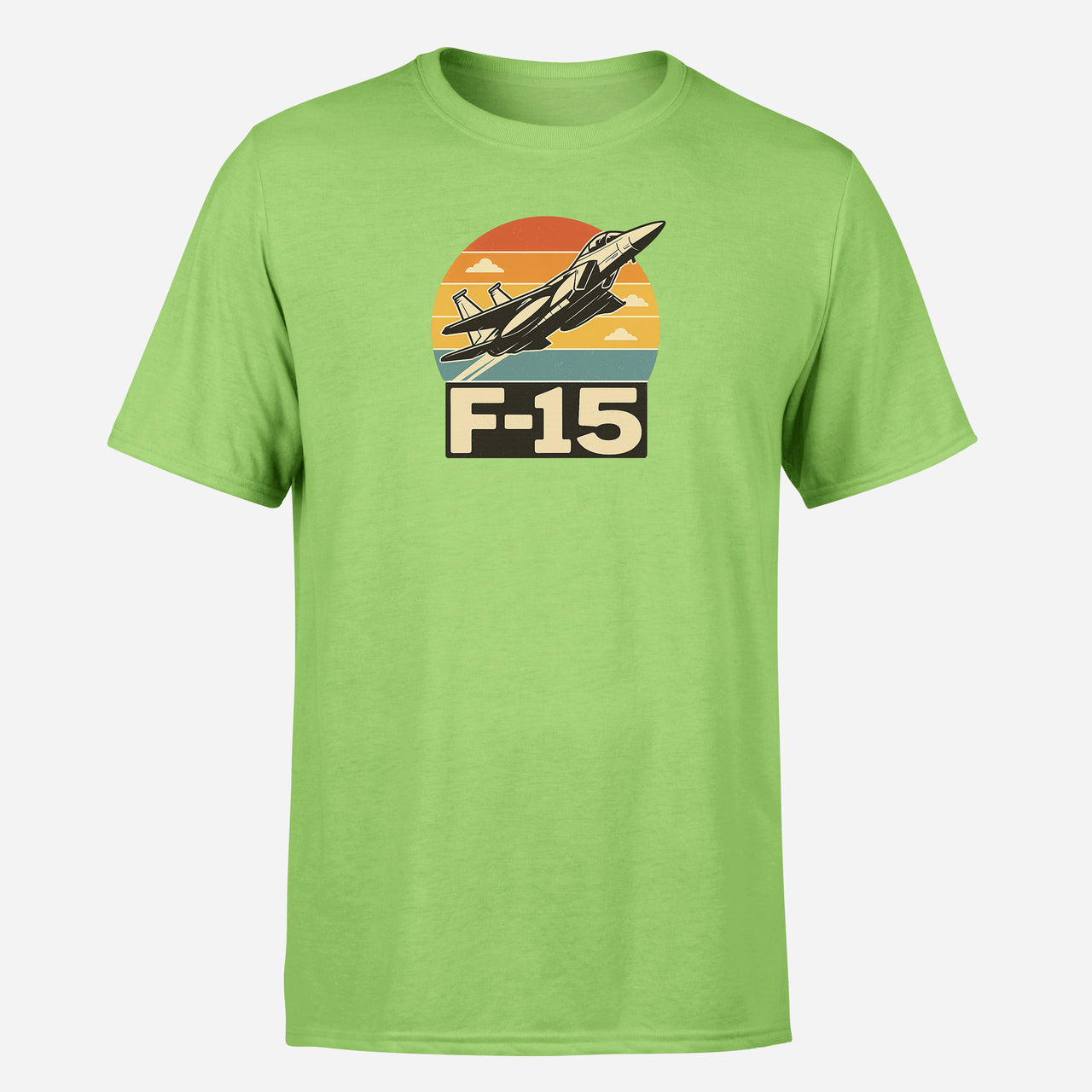 Retro Fighter Jet F15 Design Super Quality T-Shirts