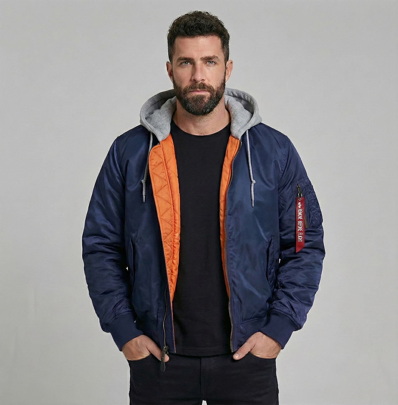 Super Cool Detachable Hooded Style Pilot Jackets
