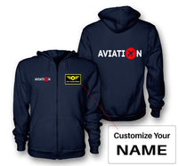 Thumbnail for Aviation Designed Zipped Hoodies
