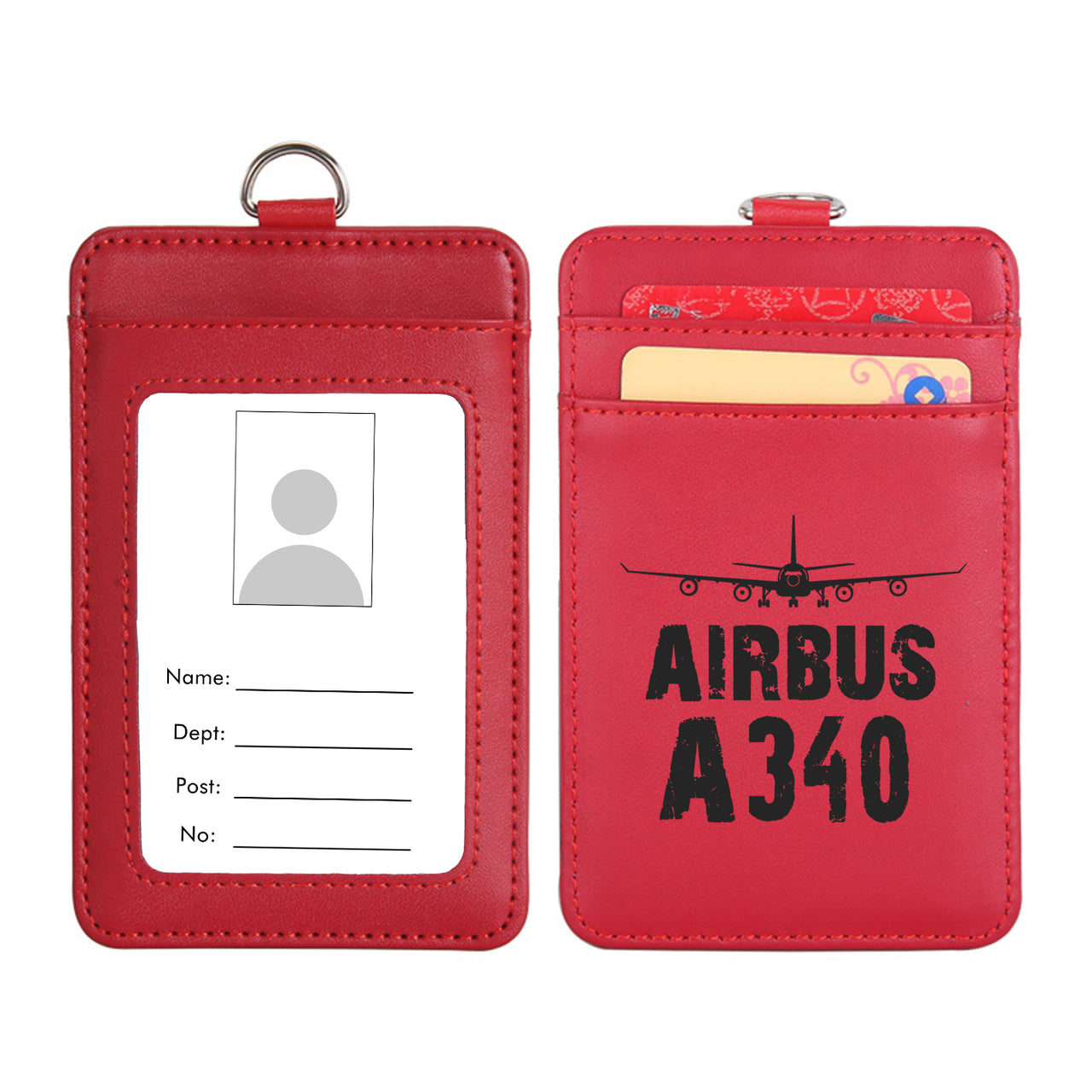 Airbus A340 & Plane Designed ID Card Holder