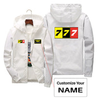 Thumbnail for Flat Colourful 777 Designed Thin Windbreaker Jackets