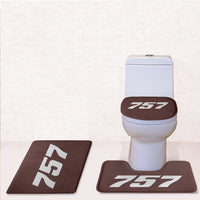 Thumbnail for 757 Flat Text Designed Toilet Seat Cover Three-piece Set